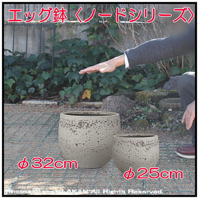 シンプル エッグ 樹脂 植木鉢 