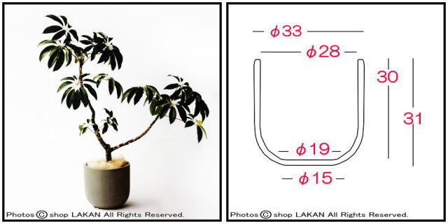 スタウト ファイバーセメント製 植木鉢