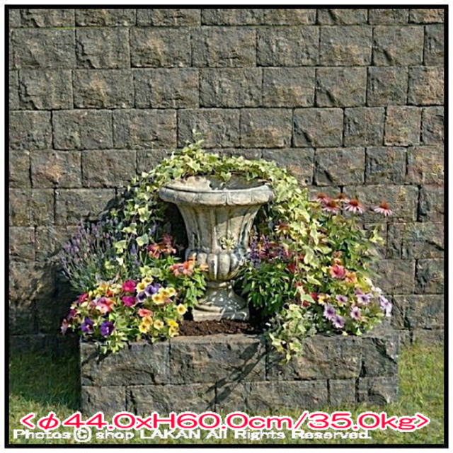 カップ型 石造花鉢 パラディアーノ花鉢 人工大理石 