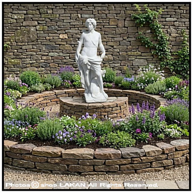 ガーデン置物 アポロ像 大型 庭石像 