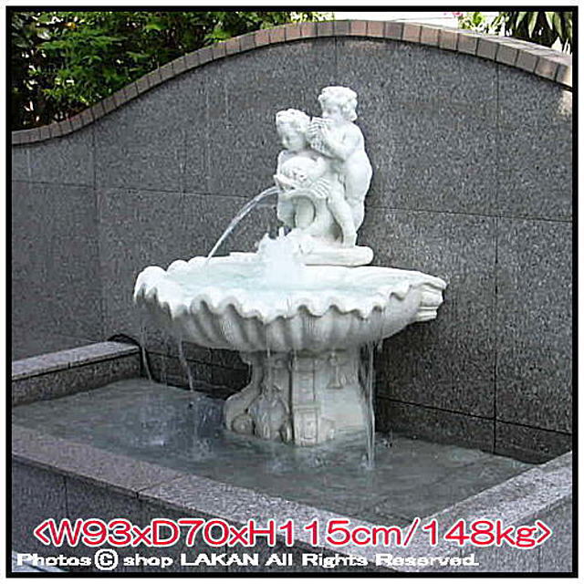 パピーニアゴスティーノ社 イタリア 石造 壁泉 ガーデン 