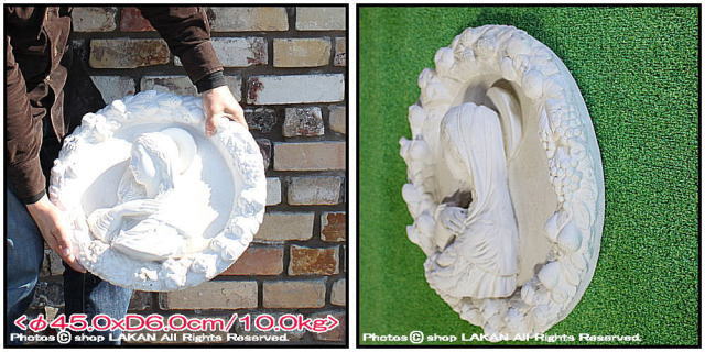 人工大理石製 洋風 彫像 壁面 