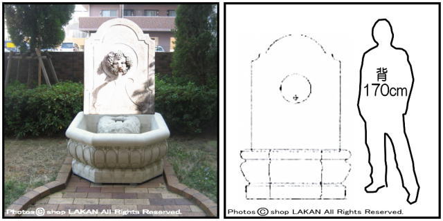 イタリア石像 家庭用 循環壁泉 
