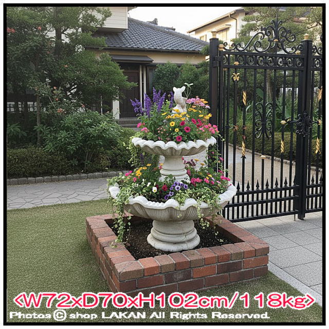 ヴィアレッジョ 石造 イタリア 噴水 