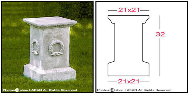 洋風庭園 石造 台座 COD10-3538 
