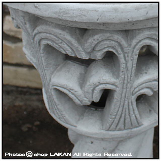 大型 庭園灯 LA-090800 彫像 石造 