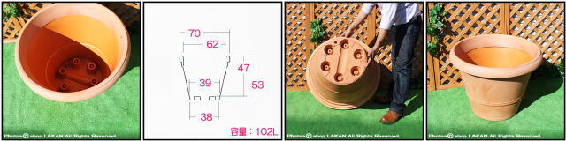 高級輸入樹脂植木鉢 豊富 人気 好評 キャスター クエンカ鉢 デザイン性 マルキオーロ社 ポリエステル樹脂製 バケツ型
