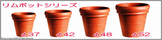 輸入植木鉢 トスカーナ デローマ社 リムポット52 素焼き陶器鉢 大型テラコッタ鉢