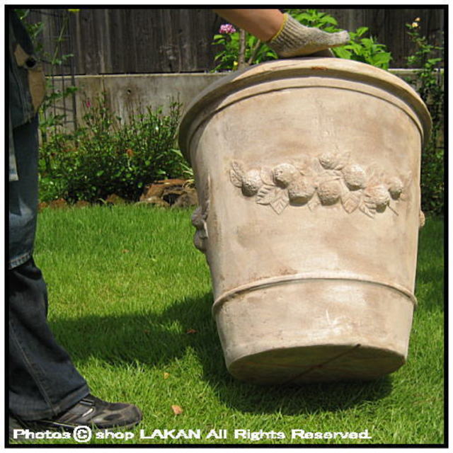 大型 陶器 古色 植木鉢 テラコッタ 