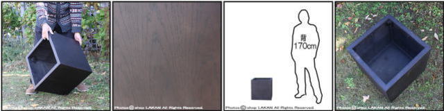 樹脂製鉢 木目が美しい 木の質感 花鉢 MOKU キューブ Woody Finish 室内専用の鉢カバー 温かい木質 サイコロ型