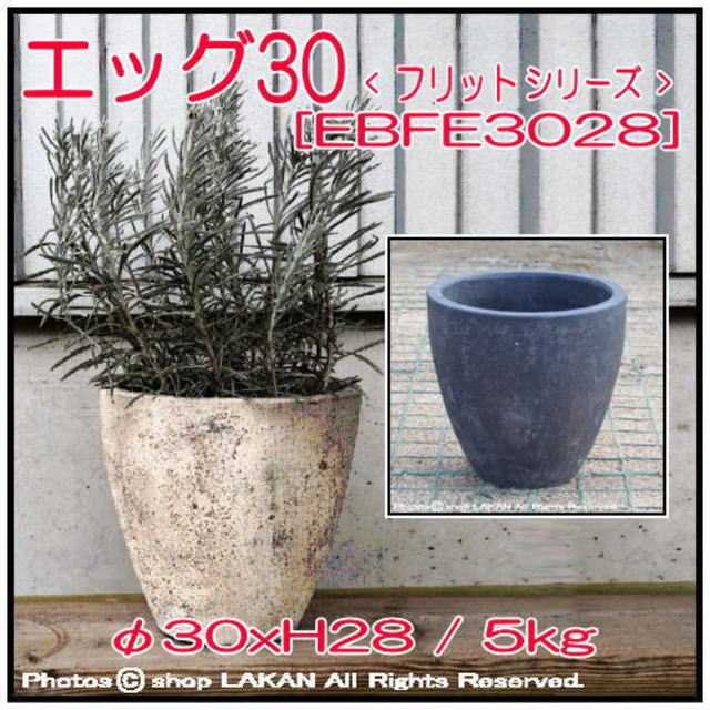 エッグ30　フリット アンティコ 輸入植木鉢 テラコッタ 