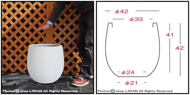 素朴 EB-PT0142 自然 風合い 軽量植木鉢 プラスター 