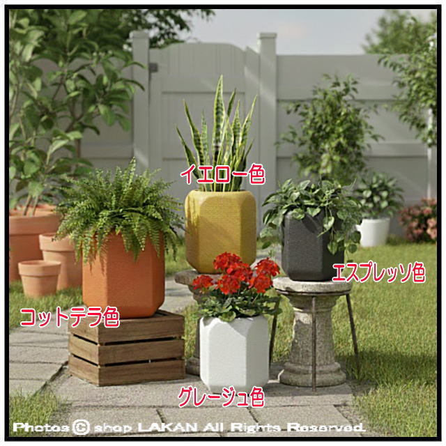 ソマリ ヘキサゴン33 グラスファイバー 植木鉢 