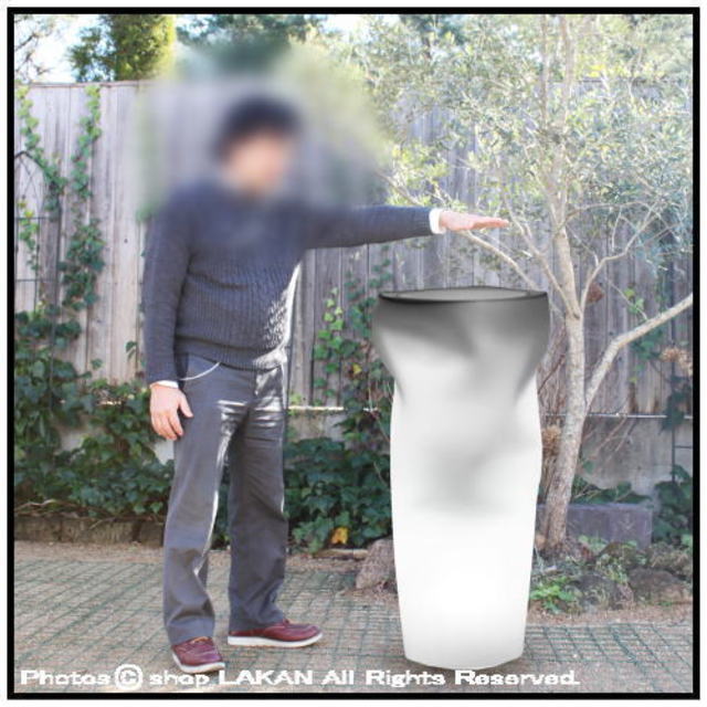 ユーロスリー　照明付背高鉢　セービングスペース　高級輸入鉢　