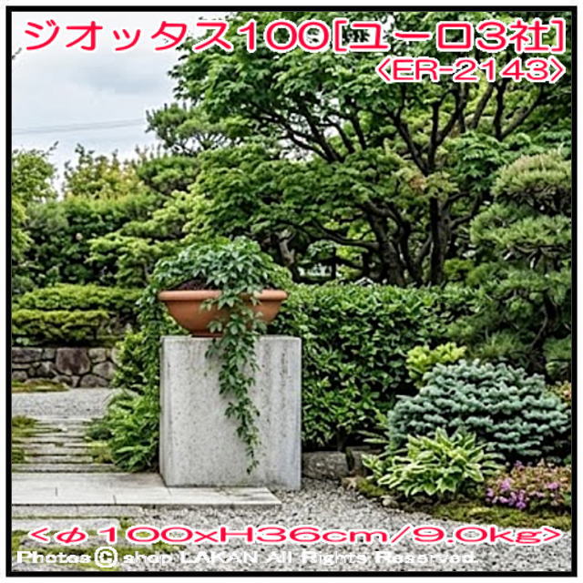 ジオッタス ER-2143 広口碗型 高級輸入樹脂植木鉢 