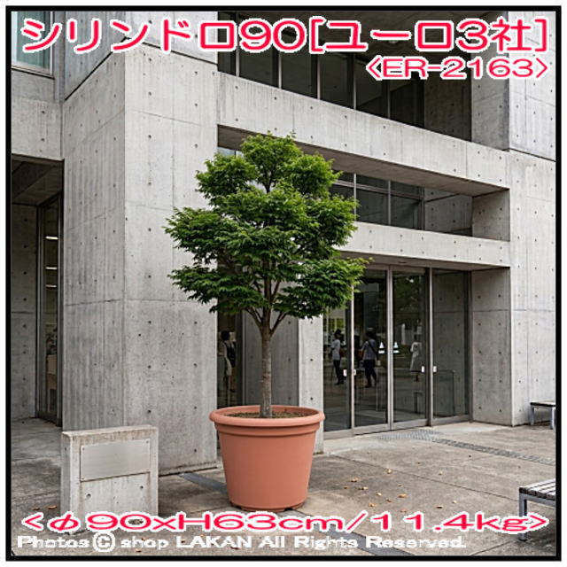 高級 輸入 樹脂植木鉢 シリンドロ 大型 