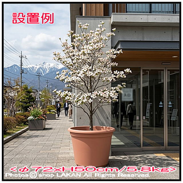 ポリエステル樹脂製 高級輸入樹脂植木鉢 
