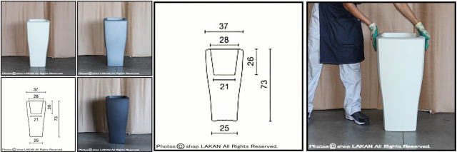 ER-2419 クアドラム ユーロスリー 樹脂鉢 