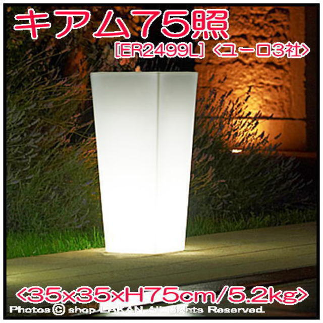 2499L キアム 松尾貿易 照明付植木鉢 