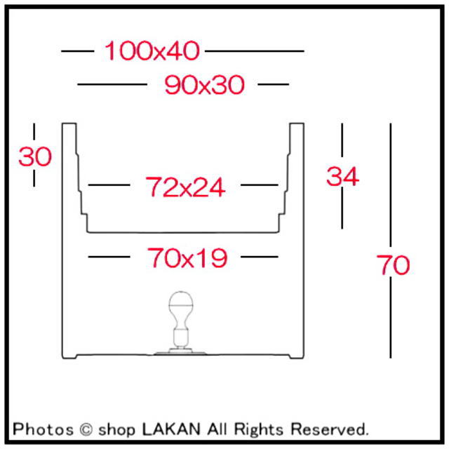 カセッタキューブハイ ユーロ3社 ライト付 デザイナーズ 