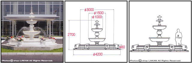 イタルガーデン社 噴水 大型 