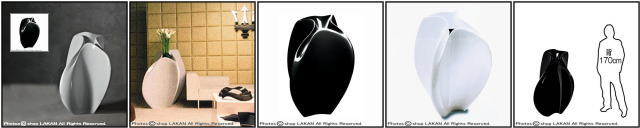 Zaha Hadid　セラルンガ社　デザイナーズ　フロー･ミドル鉢　大型　イタリア製　高級志向　ポリエチレン樹脂鉢　軽量　