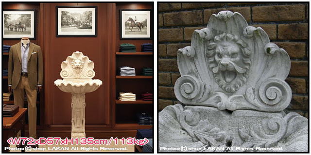 壁泉 洋風 彫像 庭園 噴水 