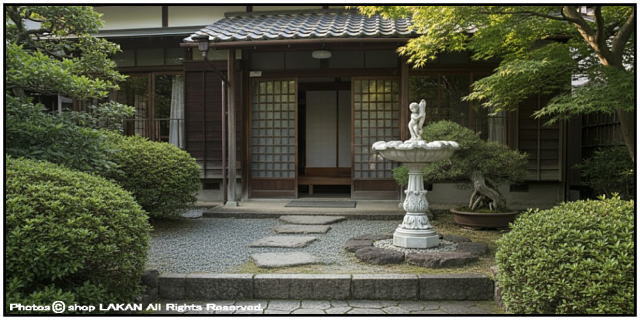 石造 トロペーア 小型 噴水 