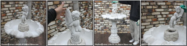 FO-020400 石造 イタリア 噴水 