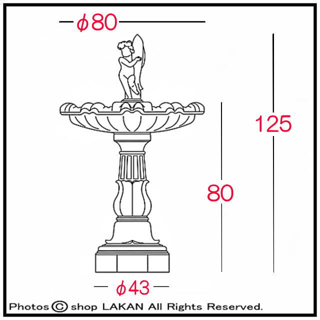 人工大理石 家庭用 小型 噴水 