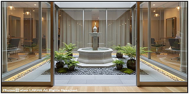 循環式 石造 マルシリア 2段循環噴水 