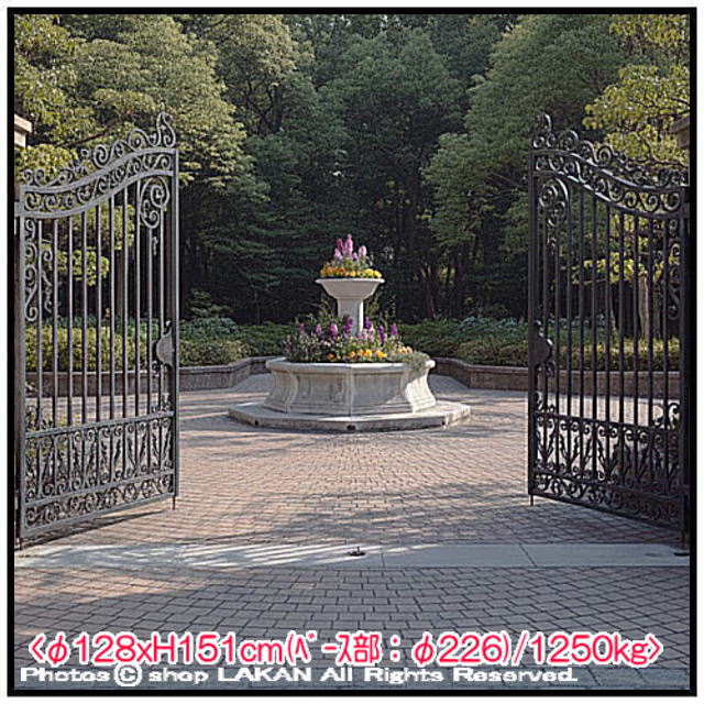 中型噴水 イタリア製 輸入 大型花壇 