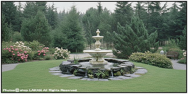 FO-023800 石造 イタリア 噴水 