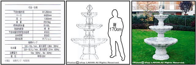 輸入 イタリア 石造噴水 アルベンガ