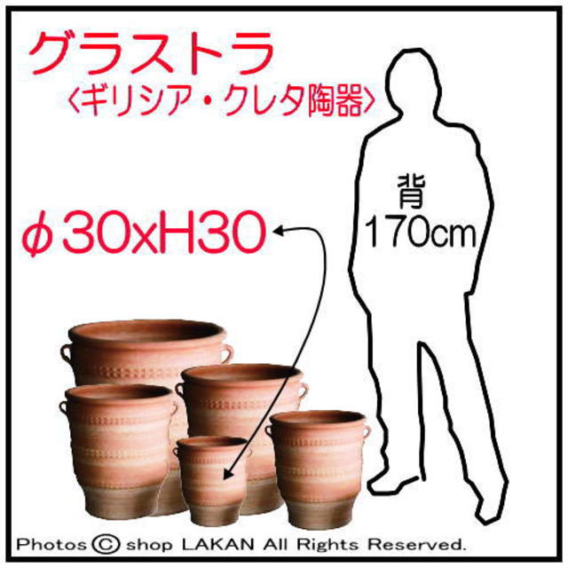 輸入 テラコッタ鉢 グラストラ 素焼き鉢 