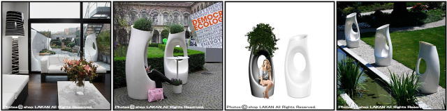 ホリーオール セラルンガ社 イタリア製 デザイナーズ ポリエチレン樹脂鉢 Philippe Starck 軽量 大型施設