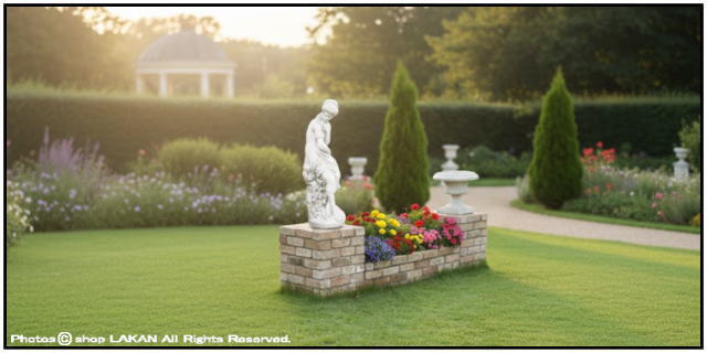 洋風 クラシック 庭園 屋外 石像 