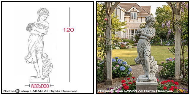 洋風 クラシック 庭園 屋外 石像 