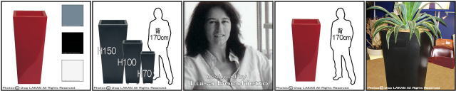 セラルンガ社　大型　イタリア製　エクストラ　デザイナーズ　カビン　高級志向　ポリエチレン樹脂鉢　軽量　