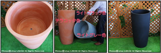 円柱型背高鉢 デザインもサイズも豊富 ポリエステル樹脂製 キボーハイ鉢 高級輸入樹脂植木鉢 キャスター付き マルキオーロ社