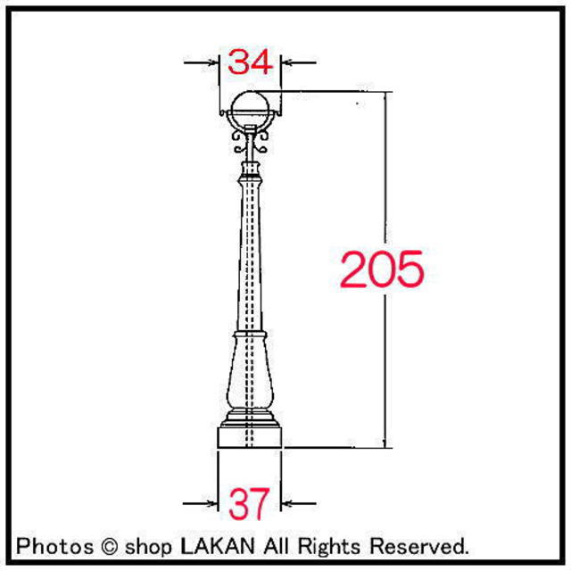 洋風 石造 ガーデンライト 