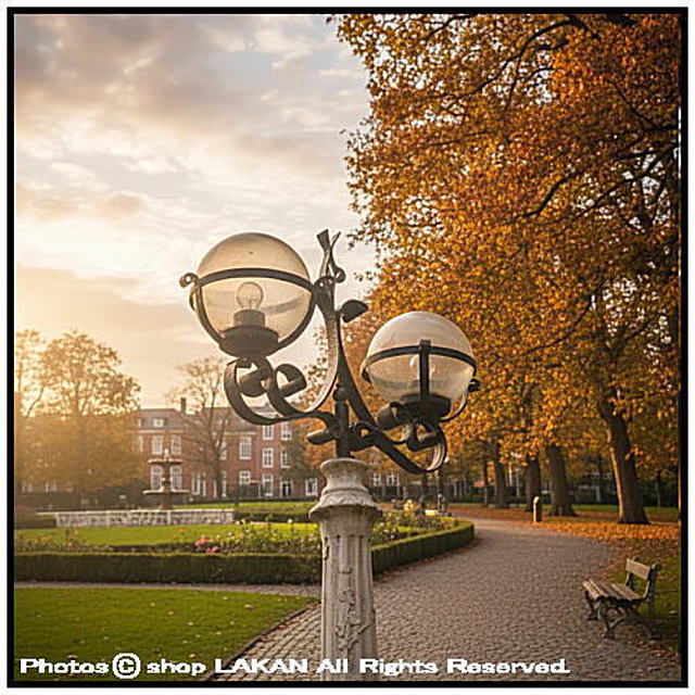 大型 庭園灯 LA-090900 彫像 石造 