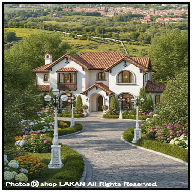 大型 庭園灯 LA-091700 彫像 石造 