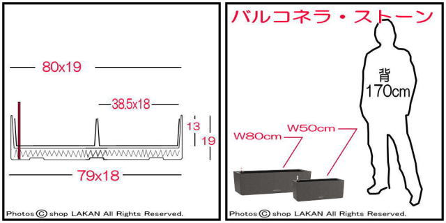 インテリア 底面灌水 バルコネラストーン 