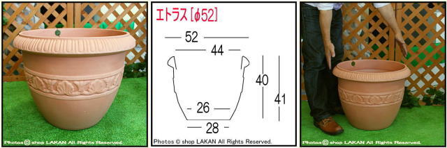 ユーロ３社　エトラス　大型樹脂鉢　ガーデンオブジェ　輸入樹脂植木鉢　クラシックデザイン　樹脂プランター　オブジェ　