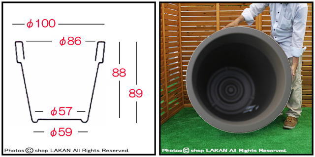  ユーロ３社 イコン ポリエチレン樹脂製 質感 高品質 植木鉢 