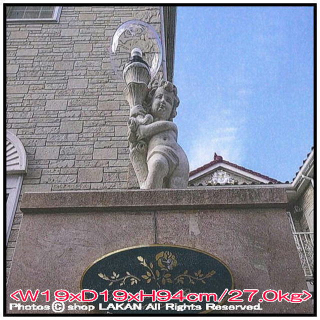 外灯 子供の庭園灯 石像 