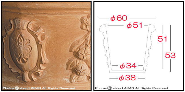 輸入テラコッタ植木鉢 高品質 ガーデニング 
