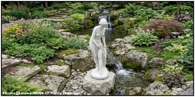 石像 庭園 洋風 オブジェ 石造 