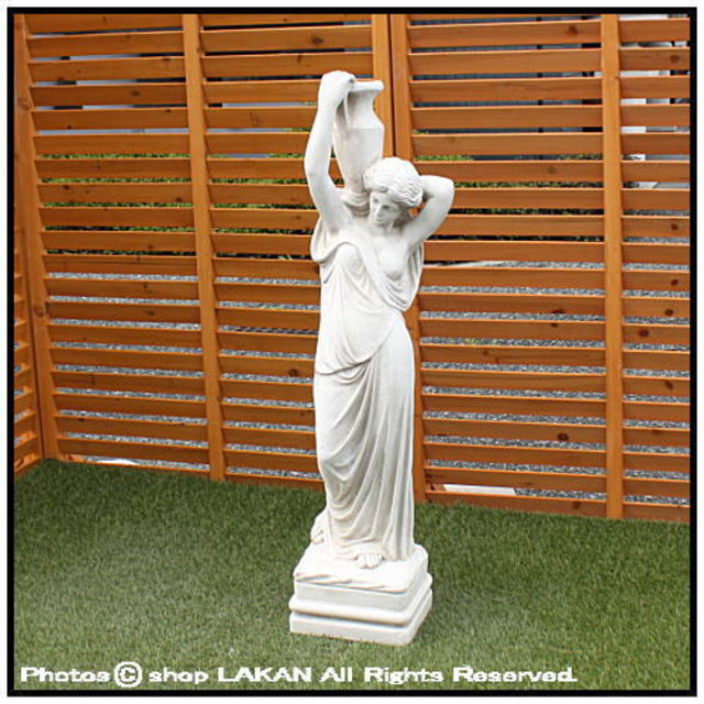 水を汲む乙女像H100cm イタリア製洋風庭園大型ヴィーナス石像 / イタルガーデン社 ST0185